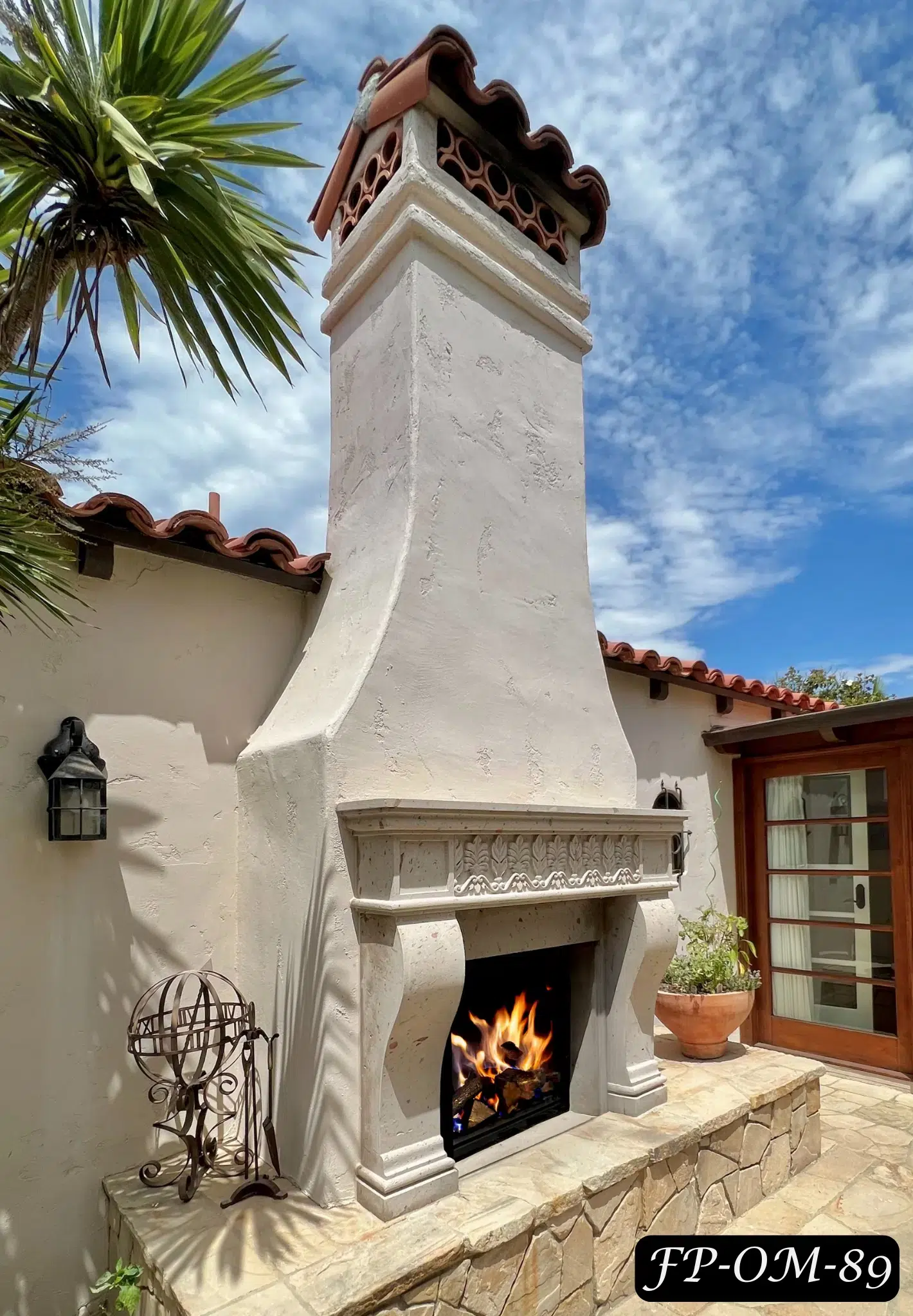Stone Fireplaces with Over Mantles Phoenix AZ | Luxury Fireplace Designs