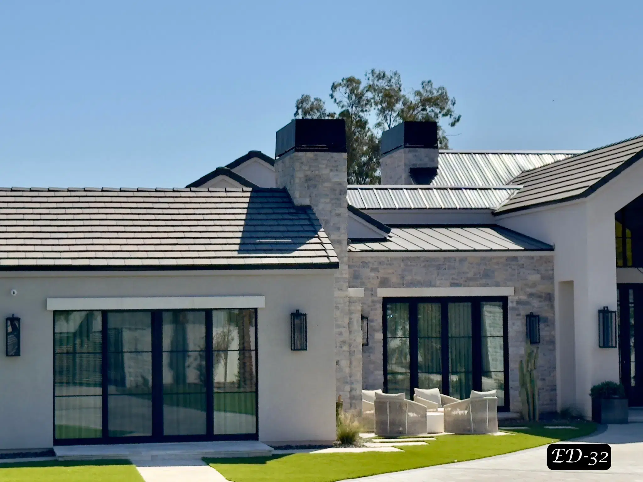 View of Interior & Exterior Details - Architectural Stone Elements