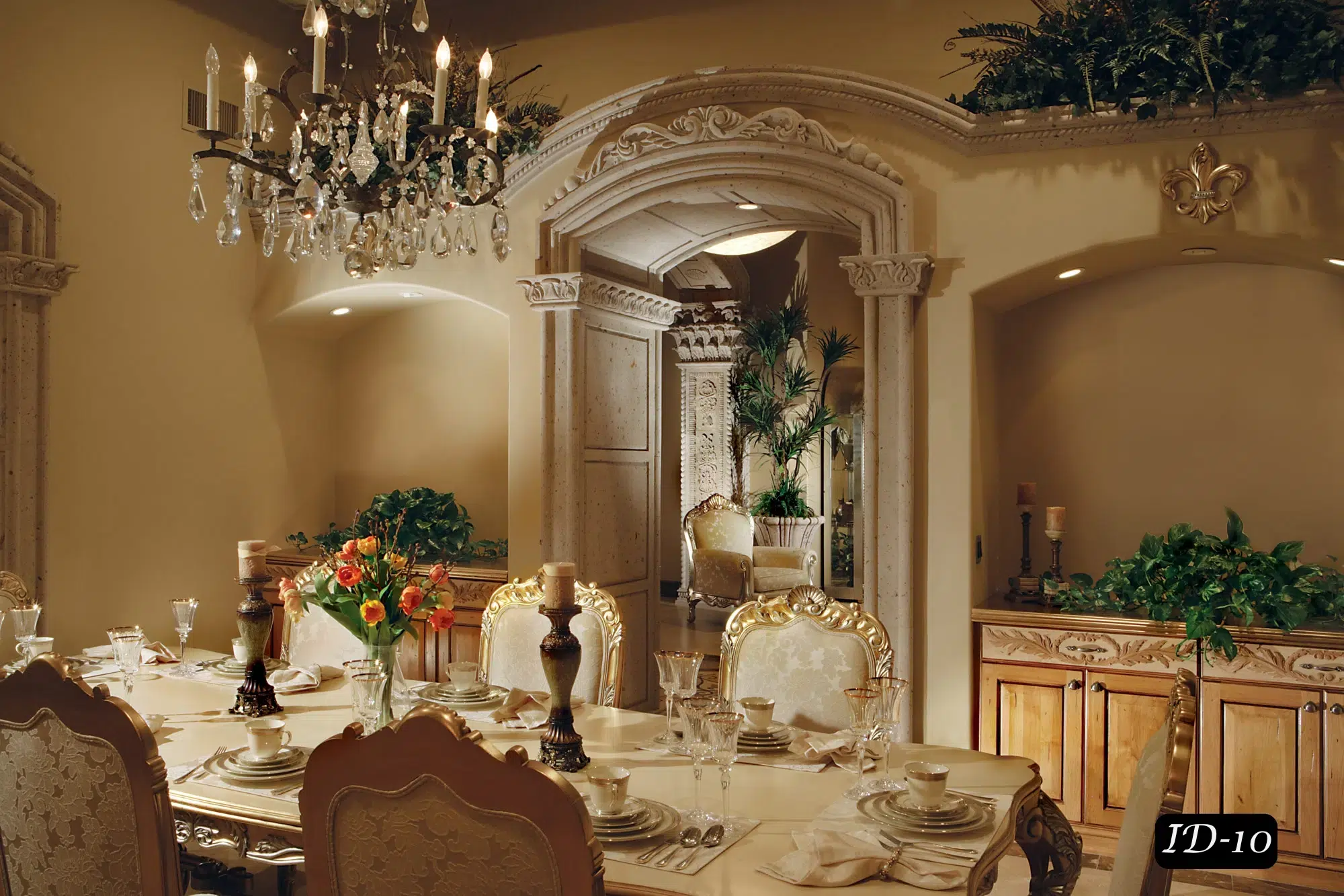 View of Interior & Exterior Details - Architectural Stone Elements